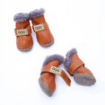 thumbnail image 1 of 4 Pcs/set Winter Pet Dog Shoes For Small Dogs Cats Super Warm Leather Dog Snow Boots Waterproof Chihuahua Pug Shoes Pet Supplies ShopWise Round, 1 of 13