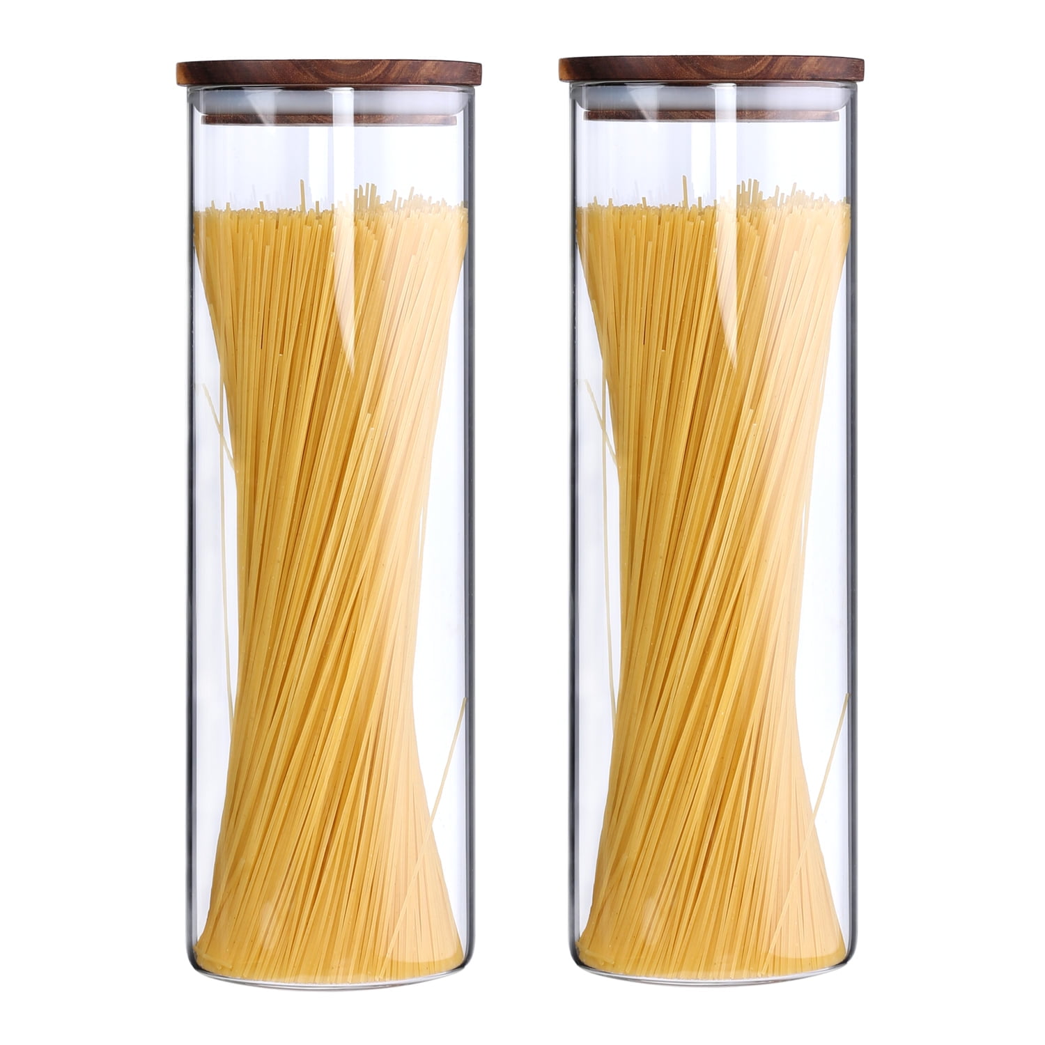 KKC HOME ACCENTS Airtight Glass Spaghetti Storage Containers,Pasta