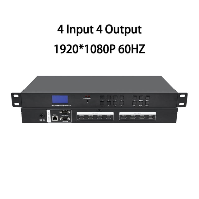 Hd /Video Matrix Switch 4x4 8x8 8x16 16x16 16x32Chassis Style Digital Signal Host Matrix Switcher 1080P