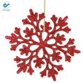 thumbnail image 2 of Deago 24 Pcs Christmas Glitter Snowflake Ornaments Xmas Home Party Christmas Tree Decorations (3.8", Red), 2 of 8