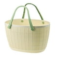 thumbnail image 1 of Cesta de ducha con asas perfecl Almacenamiento portátil Beige 35x32x23cm, 1 of 8