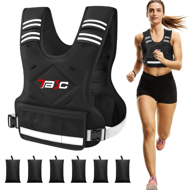 Chaleco pesado TB3C ajustable para mujeres de 5 a 9 kg para entrenamiento