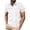 White, variant on Men's Short Sleeve Tees Lapel Button Down Print Pullover Tops Summer Casual Stylish T Shirts Slim Fit (XL, Black)