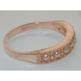 thumbnail image 3 of LBG 10k Rose Gold Cultured Pearl Womens Eternity Ring - 5.25 - Sizes 4 to 12 Available, 3 of 4