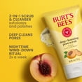 thumbnail image 3 of Burt's Bees Deep Cleansing Pore Scrub with Peach and Willow Bark, 4 Ounces, 3 of 11