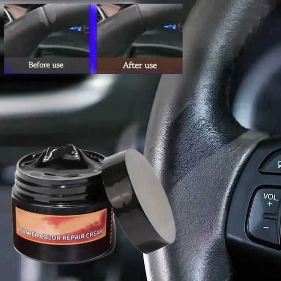 30g Steering Wheel Restorer Automotive Interior Restoration Paste Car Steering Wheel Repair Paste for Interior Trim Seat Dashboard Center Console Door
