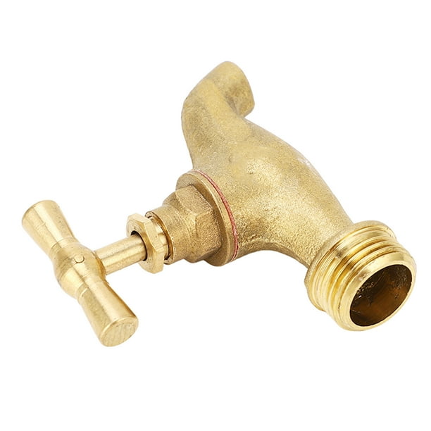 Conector de manguera de jardín, manguera Bibb G1/2 pulgadas, manguera de patrón pesado, Bibb, manguera de jardín, manguera roscada, acabado de lujo Jadeshay A
