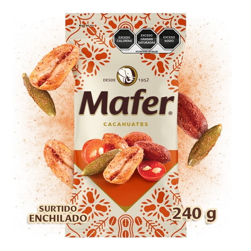 Cacahuates Mafer Surtido enchilado 240 g