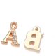 thumbnail image 4 of 26 unids/set de abalorios de aleación con letras y diamantes de imitación, colgantes con letras A ~ Z, abalorios colgantes de cristal del alfabeto, chapado en oro claro para la fabricación de joyas Adepaton LRWJ175-2, 4 of 5