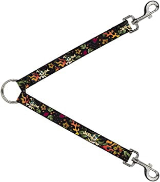 Dog Leash Splitter Death or Glory Close Up Black 1 Foot Long 1 Inch Wide