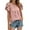 Hot Pink, variant on T-Shirts For Women Sevevn Women's Fashion Short Sleeves Round Neck Solid Color Loose Tops Blouse Knitted Sweater