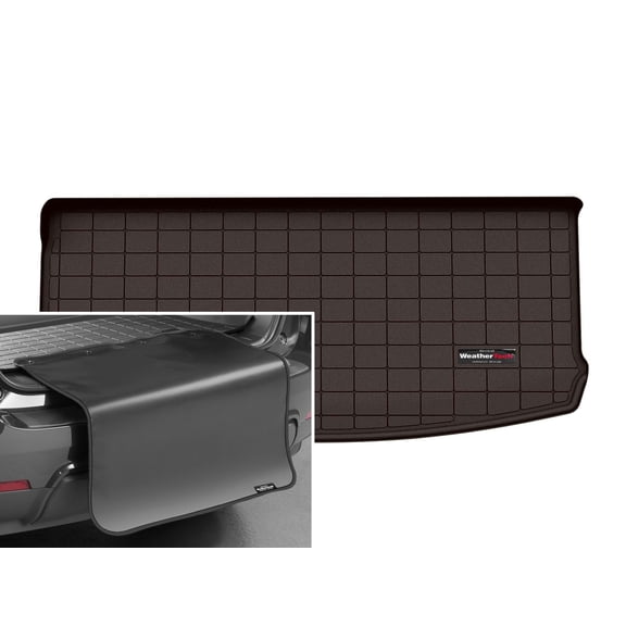 WeatherTech Cargo Trunk Liner with Bumper Protector compatible with 2021-2026 Jeep Grand Cherokee L - Behind 3rd Row w/ Bumper Protector, Cocoa
