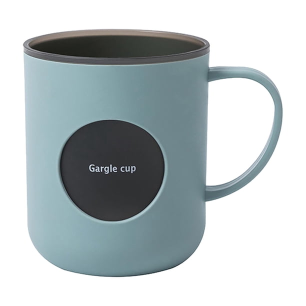 Soporte para cepillo de dientes eléctrico 400ml Taza para cepillo de dientes reutilizable Soporte para pasta de dientes para el hogar Encimera Regalos Azul