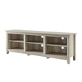 thumbnail image 3 of Woven Paths Open Storage TV Stand for TVs up to 80", White Oak, 3 of 10