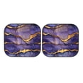 thumbnail image 6 of Multi-Size 2pce Car Front Glass Visor Collapsible Sunscreen No Odor Comfortable For Most Cars Suv Trucks Purple Gold Marble, 6 of 7
