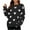 Black, variant on CALAFEBILA Womens Sweaters And Cardigans Valentine's Day Crew Neck Heart Print Knitted Jumper Tops Casual Long Sleeve Winter Warm Tops