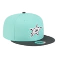 thumbnail image 3 of Men's New Era  Turquoise/Charcoal Dallas Stars Two-Tone Color Pack 9FIFTY Snapback Hat, 3 of 5