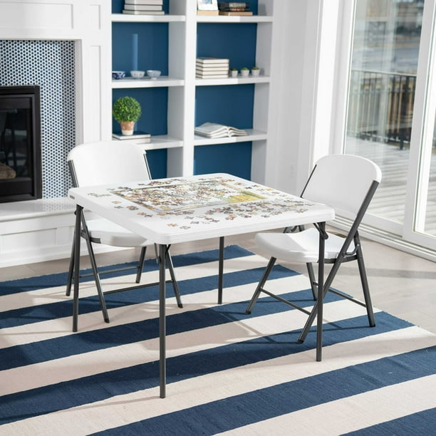 Lifetime 37 inch Square Folding Table, Indoor/Outdoor Commercial