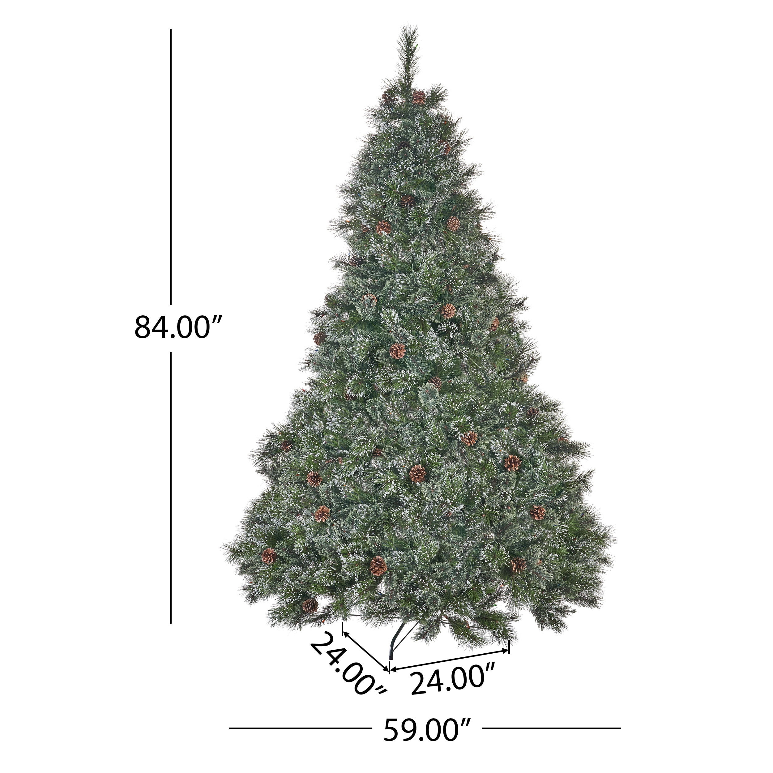 White Cashmere Christmas Tree The Holiday Aisle Size: 7 H