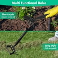 thumbnail image 4 of Stirrup Hoe and Cultivator, Heavy Duty Scuffle Garden Hoe with 62Inch Adjustable Handle for Weeding,Digging, Loosening Soil, 4 of 6