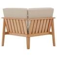 thumbnail image 5 of Modway Sedona Outdoor Patio Eucalyptus Wood Sectional Sofa Corner Chair in Natural Taupe, 5 of 8