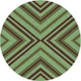 thumbnail image 1 of Ahgly Company Indoor Square Patterned Green Snake Green Area Rugs, 3' Square, 1 of 6