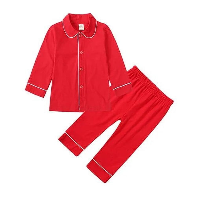 Conjuntos de pijamas de Navidad de cuentos para niños, ropa de dormir para niñas, ropa para niños, encaje de terciopelo, manga larga + Pantalones, traje de bebé 9M-9Y