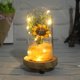 thumbnail image 5 of Lámpara Decorativa para Mesita Noche Cúpula Cristal Flores Secas Banquete Girasol 2 Uds. Color Amarillo, 5 of 9