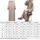 thumbnail image 2 of Vestido Largo Cordón Lace Long Casual Loose Maxi Mujeres Transpirables (Caki XL), 2 of 9