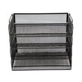 thumbnail image 3 of Pro Space Stackable File Trays Metal Mesh Desk Organizers for Home Office Organization, 4 Pack (Black), 3 of 3