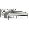 thumbnail image 3 of Pemberly Row Rectangular 76.0 x 80.0 Steel Bed Frame in Black, 3 of 10