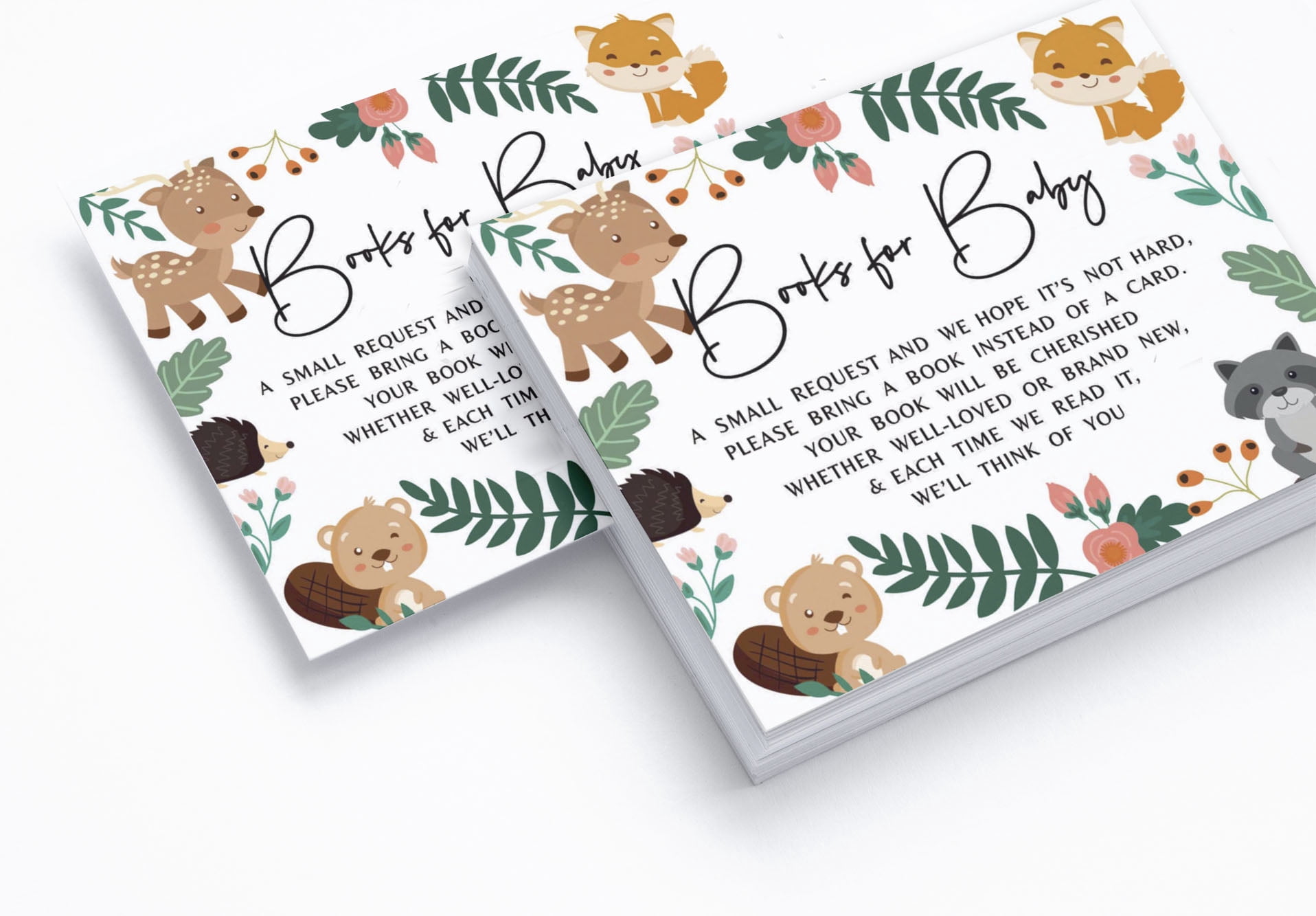 Inkdotpot Set Of 30Jungle Animals Baby Shower Invitations-Diaper Raffle Tickets And Baby Shower Book Request Cards Gender Neutral Invites Its A Boy Its A Girl
