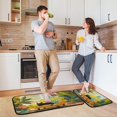 thumbnail image 6 of 2-Piece Kitchen Mat Set Non Slip Washable Floor Mats Decorative Rugs for Kitchen Sink Laundry Black Cat Lounging, 6 of 7