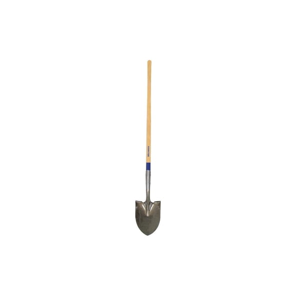 Westward Round Point Shovel, 48 In.Handle, 14 ga. - 1WG31