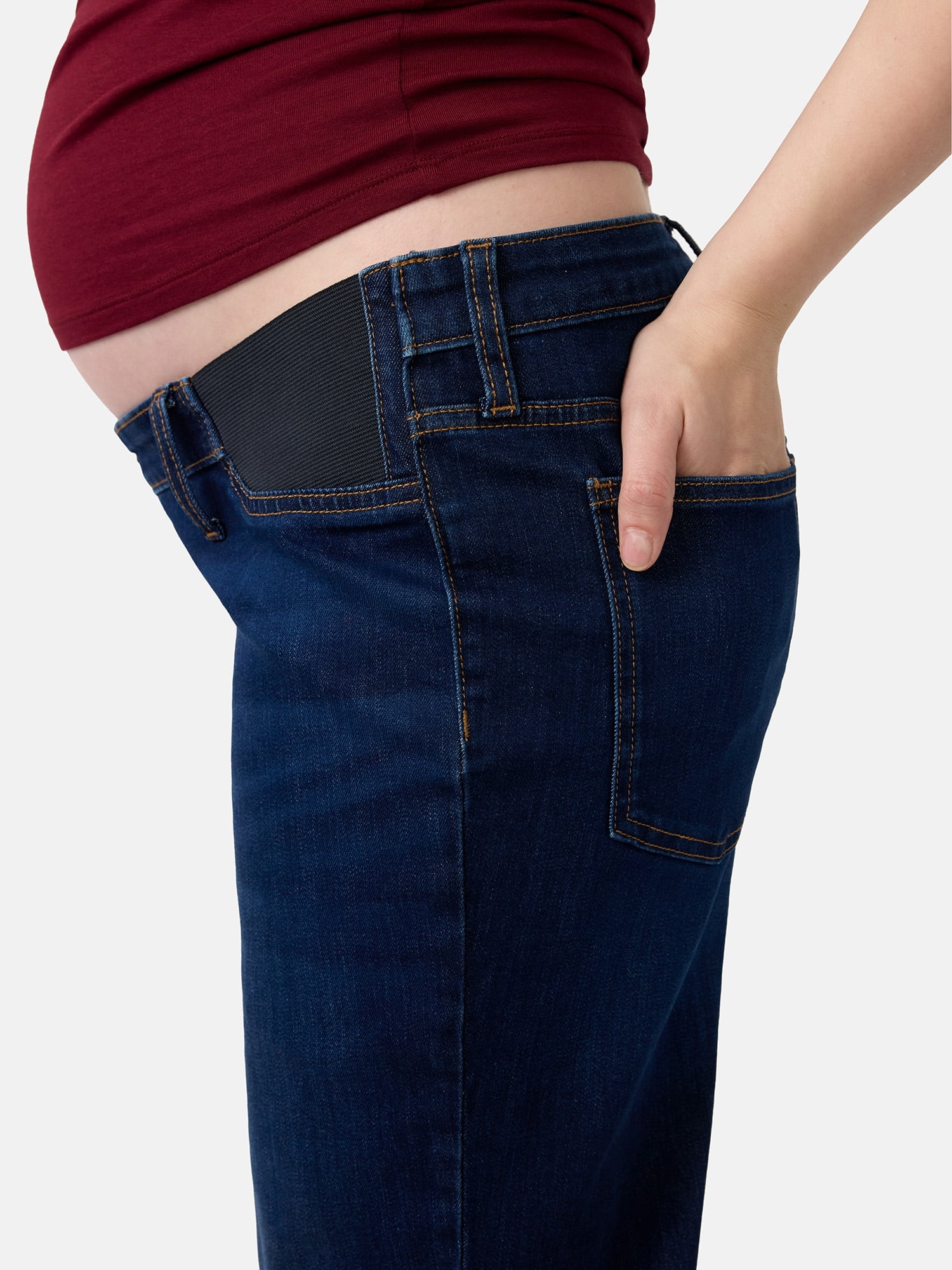 Ingrid & Isabel For Every Belly Women's Maternity Under The Belly Denim Jeans, Sizes S-XXL