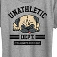 thumbnail image 3 of Instant Message - Unathletic Department Pug - Women's Short Sleeve Graphic T-Shirt, 3 of 6