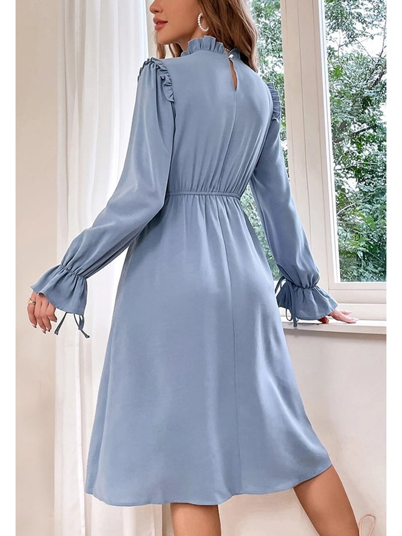 grey long knit dress Gro knit dress main image 0
