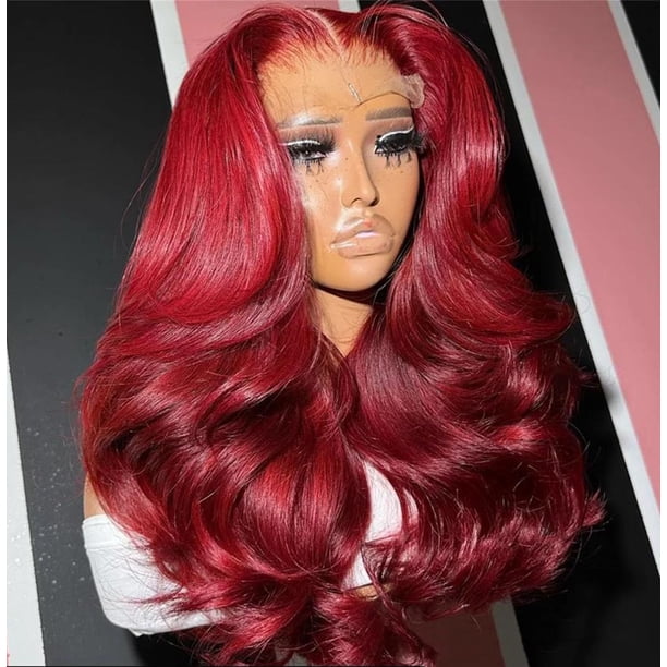 Yanonmyfd 30 Inch Body Wave Lace Front Wigs Human Hair 13x6 HD Transparent Multi-Skin Tone Lace Frontal Wig Natural Hairline 200 Density 10A Brazilian Virgin Human Hair Pre Plucked Natural Black
