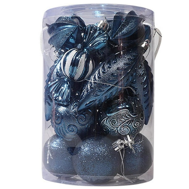 Bolas de Adorno para Árbol de Navidad YONGSHENG Sliver-Black