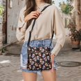 thumbnail image 5 of Kuiaobaty Skull Flower Print Crossbody bag for Women, Day of The Dead Vegan Leather Hobo Handbag Crossbody, Medium Size Shoulder Purse with Adjustable Strap for Travel, 5 of 7