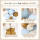 thumbnail image 3 of Kit con forma de arco para globos Saratimtou, 146 unidades, azul polvoriento y marrón, 3 of 7