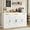 White, variant on WgoodW Buffet Cabinet with Drawers, 53” Large Sideboard Buffet Kitchen Storage Cabinet, Modern Farmhouse Coffee Bar with Shelves and Doors, Wood Buffet Table for Kitchen, Dining Room, White