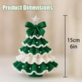 thumbnail image 4 of DIY Crochet Christmas Tree Kit – Handmade Holiday Decoration Set, Beginner Christmas Kit, Tree Bow Pearl Embellishment, Christmas Party Crochet Decorations,Starter kit, 4 of 6
