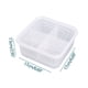 thumbnail image 3 of Contenedor de alimentos frescos de 4 compartimentos | Contenedor de plástico con tapa para verduras y frutas en el refrigerador | Organizador de loncheras apto para microondas, lavavajillas y, 3 of 9