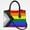 1909, variant on Flag Of Progressive Pride Cross Body Bags For Women Small Leather Female Handbags Fashion Top-Handle Totes