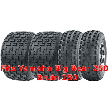 - 22x7-10 & 22x10-10 Complete Set Yamaha Big Bear 250 Bruin 250 Sport ATV Tires