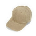 thumbnail image 2 of Adjustable Unisex Suede Baseball Cap Curved Brim Hat Solid Baseball Cap Color Outdoor Sports Hat, 2 of 3