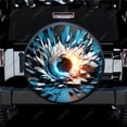 thumbnail image 1 of 3D Abstract Crushing Surface Polyester Universal Spare Wheel Tire Cover Wheel Covers for Trailer RV SUV Truck Camper, 1 of 5