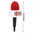 thumbnail image 3 of TV Reporter Microphone Prop for Halloween Interview Role Play Accessory and Broadcast Journalism Performance, 3 of 5