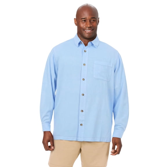 KingSize Men's Big & Tall Long Sleeve Linen Shirt